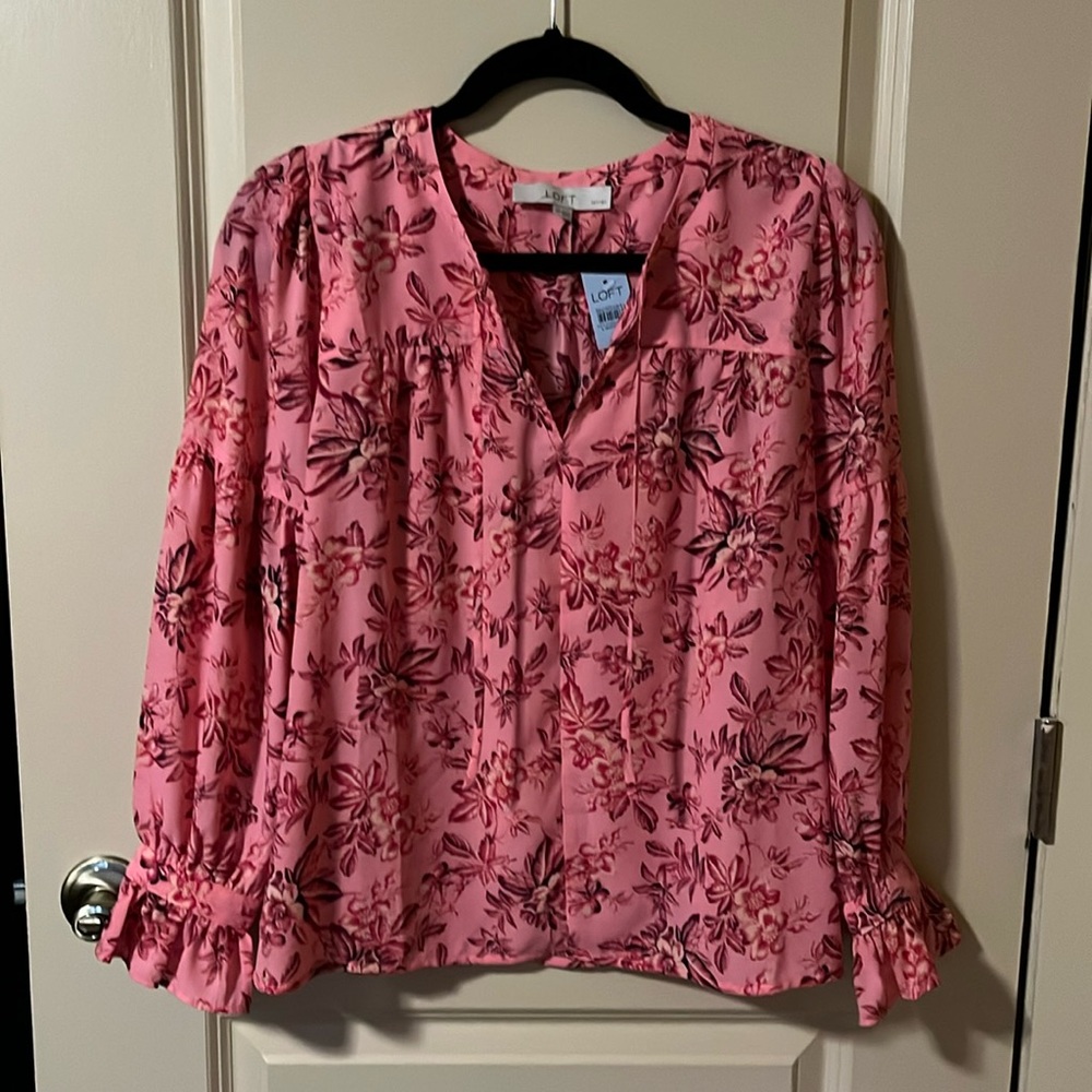 Loft Vine Ruffle Blouse